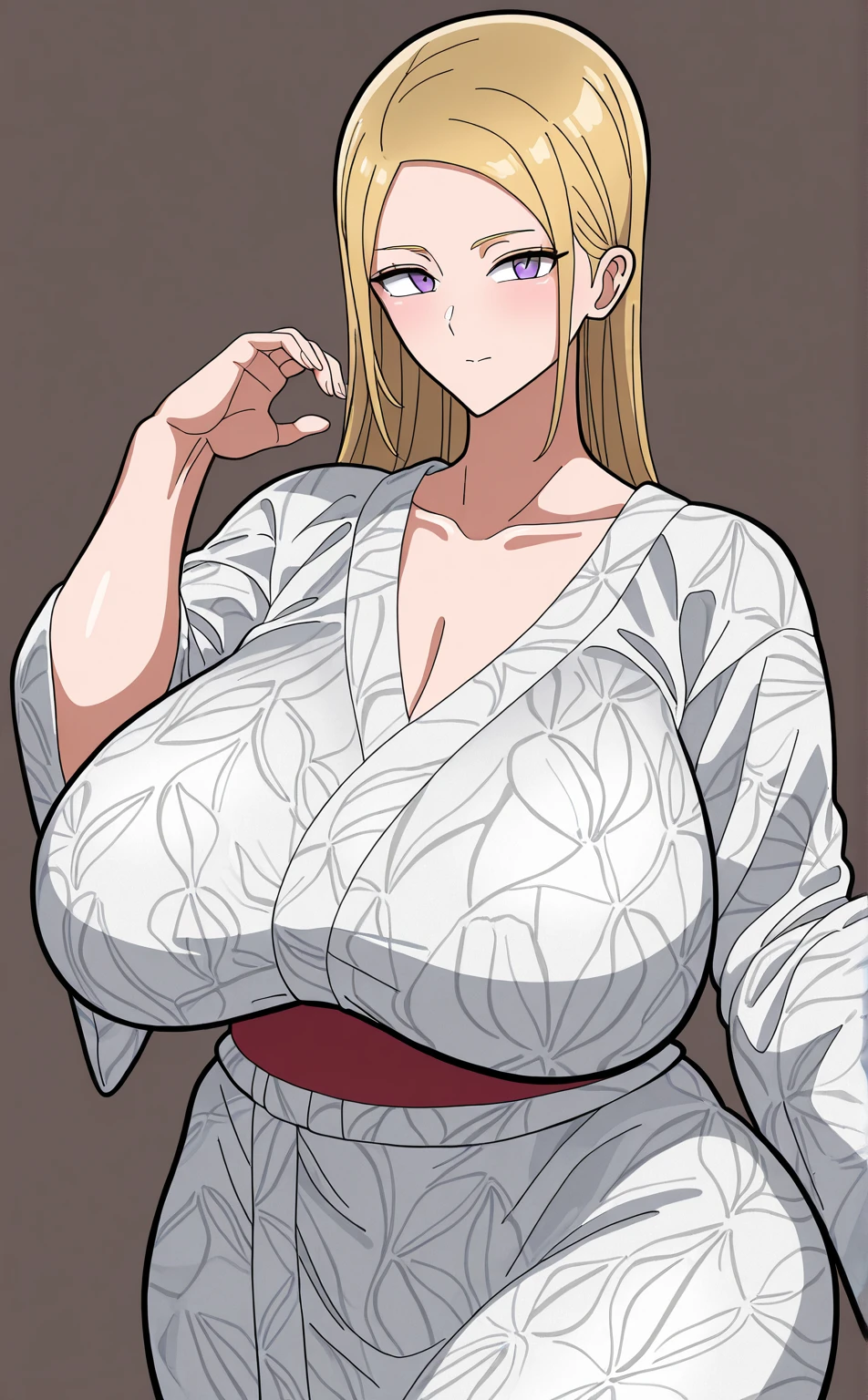 (masterpiece),best quality, Super detailed, Perfect hands,Perfect legs, Delicate eye expression, 1 Girl (assemble_Yaori, Sexy, 丰满Sexy身材,(Huge breasts、Cleavage, cleveage、Thick thighs)), Perfect body, nude, dark blue hair, Long hair, blue eyes (Empty eyes)),Shut up(Smile), Solitary, nude,whole body, Mini dress, , In the middle of the night, In the bedroom, permanent, Sexy waist teasing ,