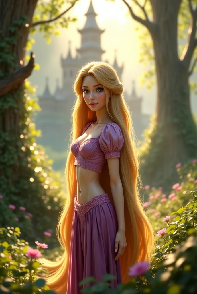 (best quality,masterpiece:1.2),1girl,ass view,curly hair,red wavy hair,big smile,Rapunzel Wet and shiny wet exposed clevage with big breast competitionGiant Breast Girl，gigantic cleavage breasts， She's wet，tiara crown ，Head flower，Palace Gardens，the ocean，Obscene expression， allure，White court clothing， sky sky，rainforests， Purple hair and big breasts，， exposed bare shoulders， The stands up，，Full body photo，Bigchest， wetclothes， seen from the front， hair straight， The sky is mostly cloudy， Wet hair （（（tmasterpiece），（Very detailed CG unified 8k wallpaper），Best quality，，1 busty girl，电影灯光，detailed back ground，美丽细致的眼睛，Bright pupils，（Very delicate and beautiful），（Beautiful and detailed eyes description），ultra - detailed，tmasterpiece，）），facing at the camera，leakage from breast，, long hair, intricate, elegant, highly detailed, digital painting, artstation, concept art, smooth, sharp focus, illustration, art by wlop, charlie bowater and alexandra fominale,long hair