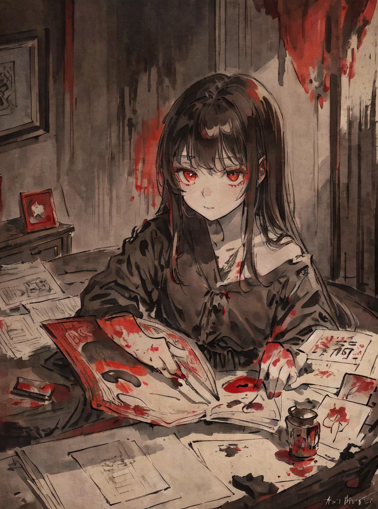 /imagine prompt: A curled up female corpse with gruesome bloodstains and wreckage surrounding it on a dimly lit street, followed by a phone call from Jiang Lixin, by Makoto Shinkai --niji 5