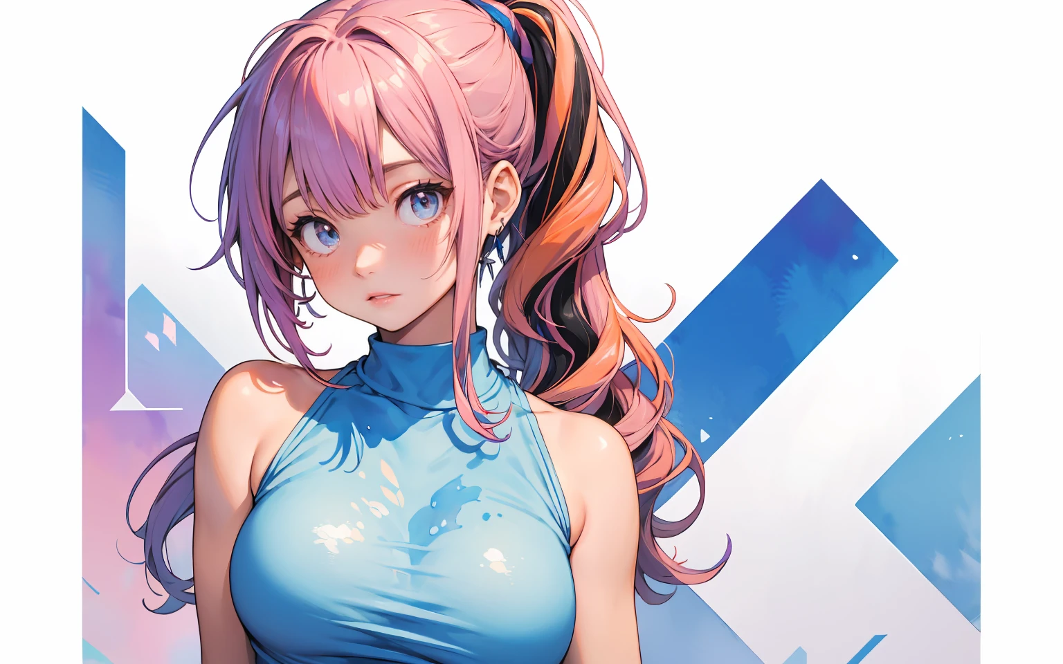 score_9, score_8_up, source_anime,((1girl)),White background,shiny skin,逆バニースーツ