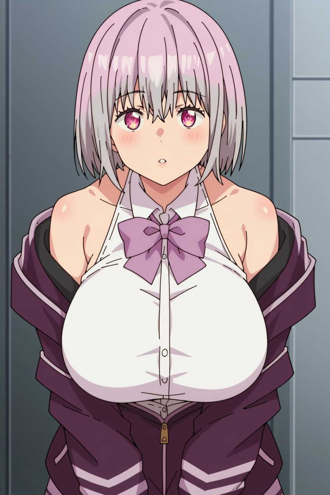  (High resolution), 4k, 8k, (detailed illustration), Ultra-detailed, Ambient light, backlight, realistic shadows, Soft light, Soft lighting, white light, white lighting, reflets, detailed face, (detailed hair:1.2), (hyper detailed eyes:1.2), Dim light, indirect lighting, reflets, detailed face, (detailed hair:1.2), (hyper detailed eyes:1.4), (desaturated:1.4),
(To L&#39;interior:1.2), regarder le spectateur,
(1filles:1.4), rougir, SOURIRE, haut du corps, écarter les jambes,                                                                                                                                                                                                                                                                                                                                                                                                                                                                                     Cheveux rose , Seins, yeux rose , main sur la hanche, huge Seins, culotte, culotte, Seulement, hauts de cuisse, cuisses, plateau, underwear, white culotte, mignon, cute, arrière-plan cuisine, arrière-plan cupcake, Natsuki,                                                                                                                                                                                                                                                                                                                                                                                                                               