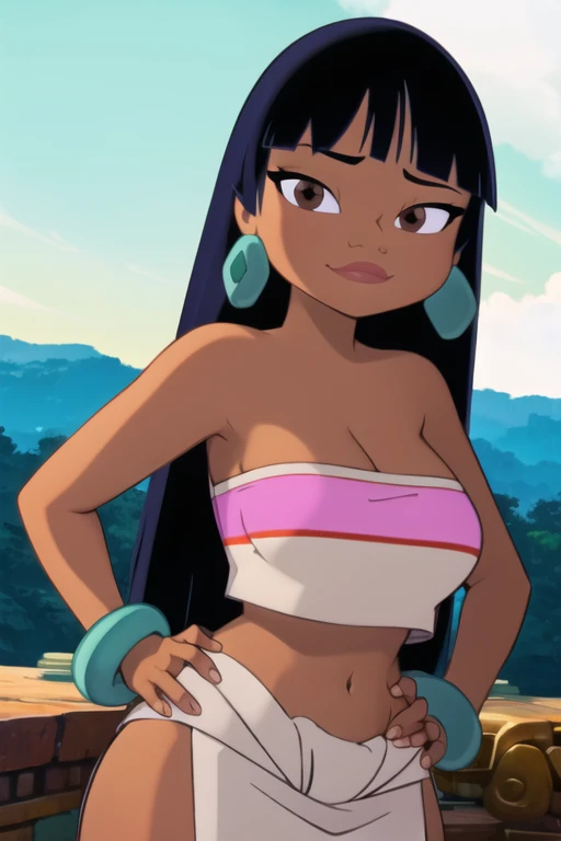 Naked Nessa and nagatoro on a beach