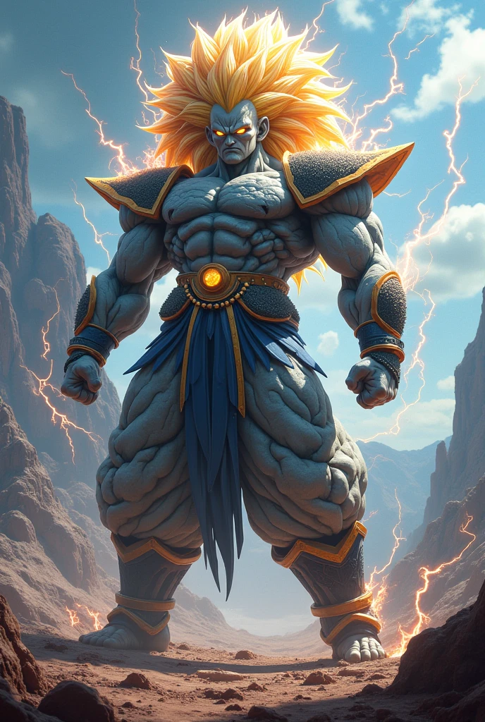 A teenage god with blond hair and white skin, This god has enormous muscles, muscles so big that they make his head look small compared to his body. His shoulder muscles are so big and inflated that they seem to surround his head and make it look small.. Her legs are more muscular and huge, They are twice as long as those of a normal body, and these are three times as large and muscular., Her thighs appear especially more developed and inflated with muscle..