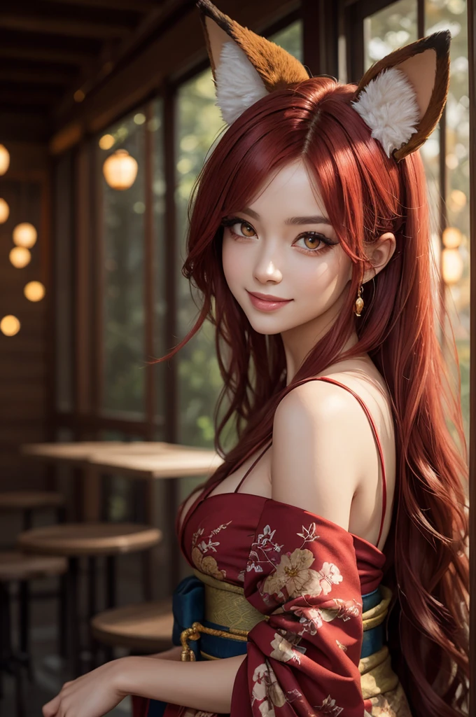 8K,Sexyポーズを取る女神のクローズアップ, ゴージャスな大きな胸のSexy衣装,Sexy超美人(like the real thing),slender body,Muscle macho,charming smile,beautiful long red hair,strongly cracked abdominal muscles,Sexy,Highly detailed ArtGerm, Alexandra Fomina Artstation, 2. 5d cgi anime fantasy artwork, fan art best art station, great character art, Kushart Krenz Key Art Feminine, Chenwei Pan On Art Station,Super high resolution,fantasy art,strongly cracked abdominal muscles,muscular thin legs,big smile,very big breasts,emphasize cleavage,big breasts closeup,perspective from above,