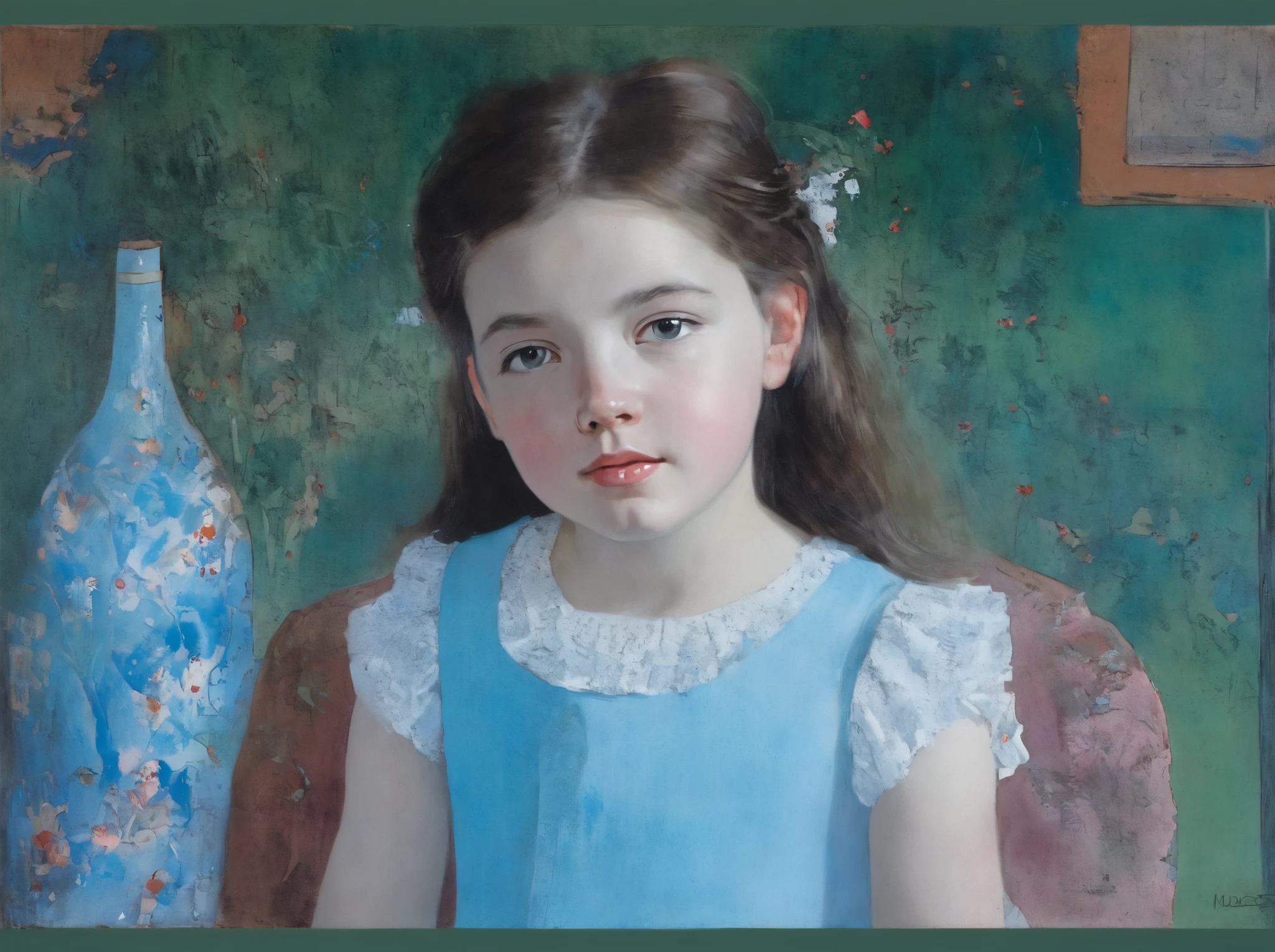 Young girl, creative improvisation (Created by Nicolas de Cressy)