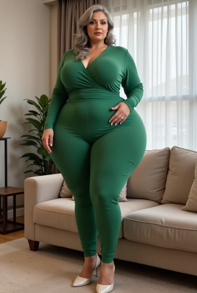 (2heads, conjoined, no facial hair, very feminine face, caucasian, neon green hair, pigtails, freckles, cute freckles, , wearing glasses, thick thighs, curvy, wide hips, visible curves, chubby, fat, , unathletic, very wide shoulders, sweaty, (wearing fluffy white robe, cleavage):1.7, beautiful hair, very wide hips, unathletic, chubby, visible curves, realistic, massive butt ,conjoined, no facial hair, very feminine face, , (full body, in a livingroom: 1.2), Highly detailed face and skin texture, Detailed eyes, Double eyelid, light skin, sexy, tan , tanned skin,