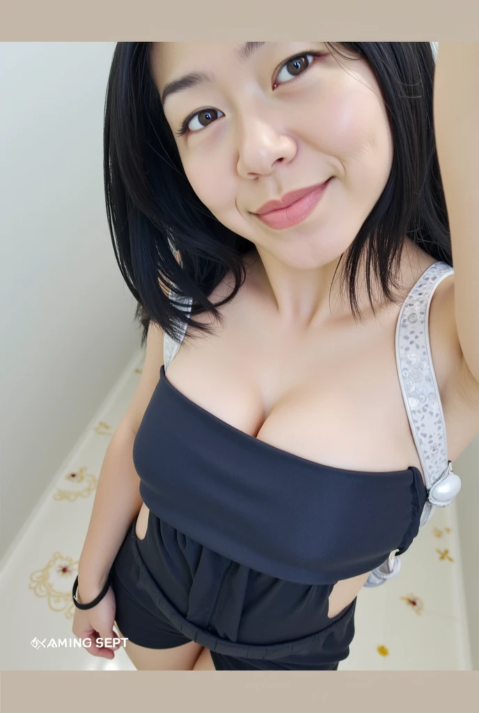 (masterpiece, best quality), beautiful woman, detailed sleeveless turtleneck top, pants, necklace, straight hair, perfect face, beautiful face, alluring, big gorgeous eyes, open mouth, happy, perfect slim fit body, (outdoor), pakistani, bright colors , black top, red jeans pant