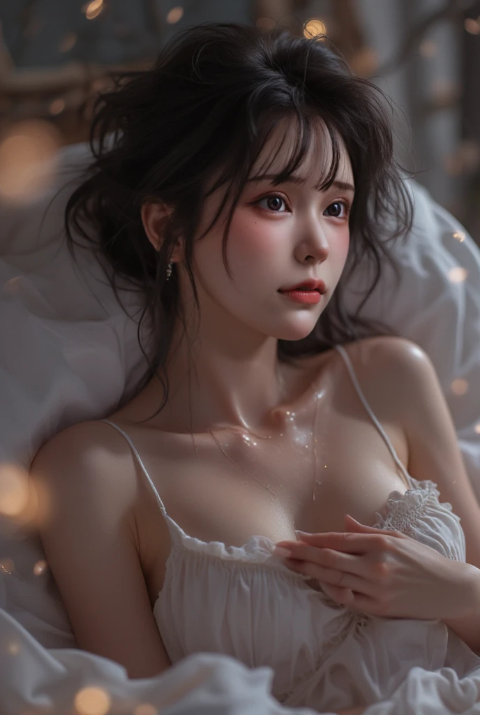 {{{{{3,318 trillion pixels high resolution, vivid filter, nsfw, A girl I thought was still very young showed her panting face and ample breasts so I gave her an aphrodisiac to make her look even sexier and her innocent appearance was tinted with a sexy aura, As she increases the concentration of the aphrodisiac she begins to kneeling straddling her lover and cowgirling, Realistic scenery and lovely nudity Japanese girl in a romantic Cylindrical crystal sparkling herbarium filled with flower oil, She's panting sleepy and pursing her lips just before accepting a cute kiss, unhooking her bra to reveal her nipples and full tits, thicken the lips look pretty, Her fluffy skin and curvy back, Boobs are fluffy and bouncy, Tits that get rounder bigger}}}}}, {{{{{detail of The panting face of a neat and cheerful girl loved by everyone, Her cute nipples and supple legs and romantic panting Inside a sparkling herbarium in female hormones oil depicted in detail, Trapping her in a cylindrical sparkling herbarium and oiling her to make her pretty and sexy, sideboob}}}}},{{{{{The hormones in the sparkling herbarium cause the innocent girl to change rapidly tits swelled up to huge gazongas form two beautiful mountains revealing a tight cleavage, It's too cute and innocent to see her go into her own world panting, magical in a romantic Cylindrical crystal herbarium filled with female hormones, All the sexiness that's amplified inside her makes her panting, Cuteness preserved forever shining in exchange for life from her, her beautiful slender underbust, slender curvy cute waistline, an lewd fetish for lips and necks and waistlines, her clearer nip line from underbust to hips, gloomy straight long ribbon twintails wig, thick vivid lips}}}}},{{Extremely detailed}},{{{{{heroine girl's Sexually unused body with pure and innocent aura}}}}}