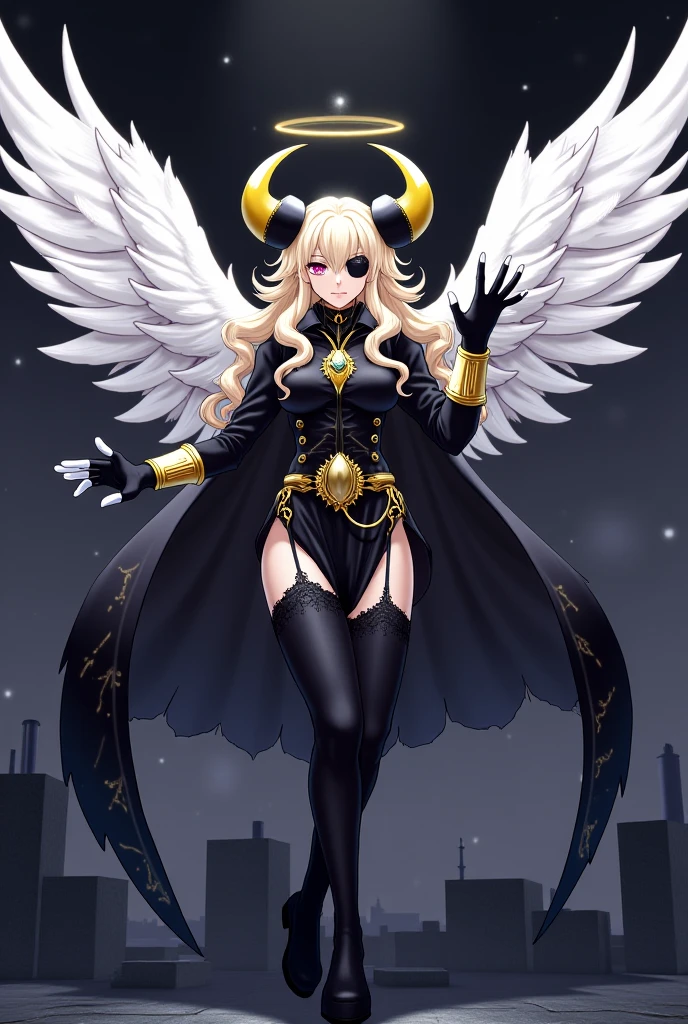 2 girls, couple, hits, greeting, hand on hip, gold earrings, big breasts, jewelry, military cap, (military uniform), (charretera), jacket, leverage, thigh strap, Black thigh high boots, (tube skirt), mini skirt, corruption, (mujer de Dark skin, Dark skin:1.3), empty eyes, half closed eyes, evil smile, without students, affected smile, ((milf)), mature woman, Married woman, (Dark theme:1.2), Dark Persona, giant hanging breasts, skin denture, chubby, voluptuous, thick thighs, Wide hips, from the front, (chromatic aberration, intricate details), dynamic angle