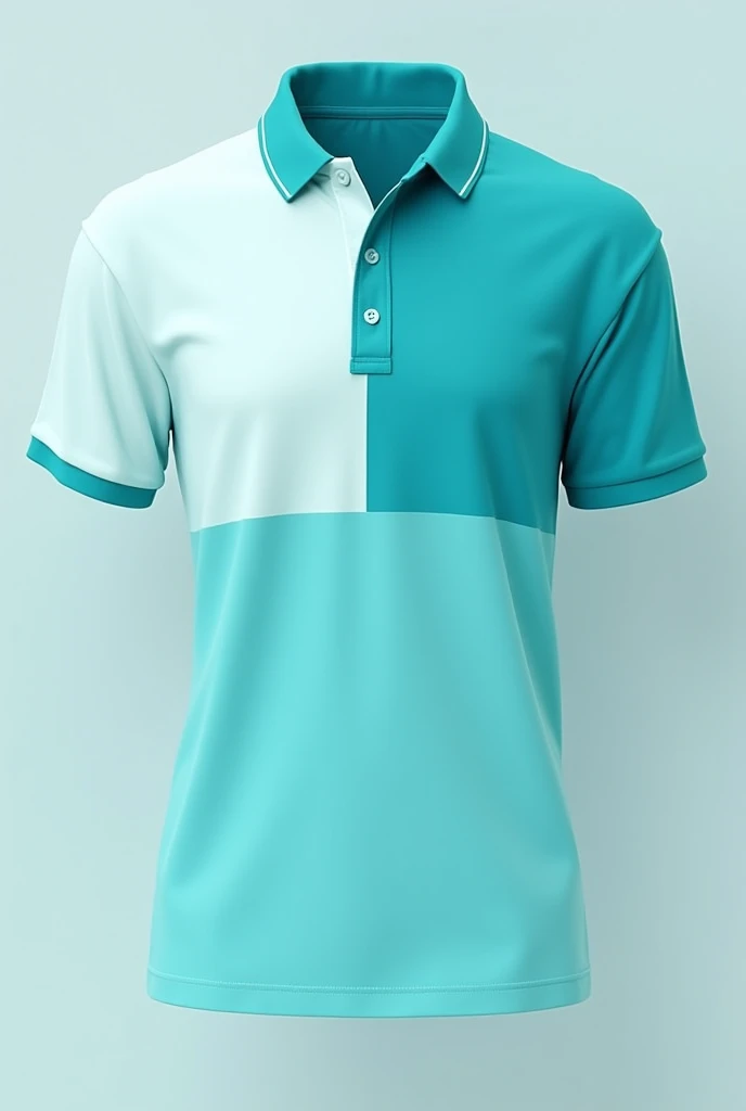 Design a polo shirt with the representative colors of the minimalist sustainable development goals
