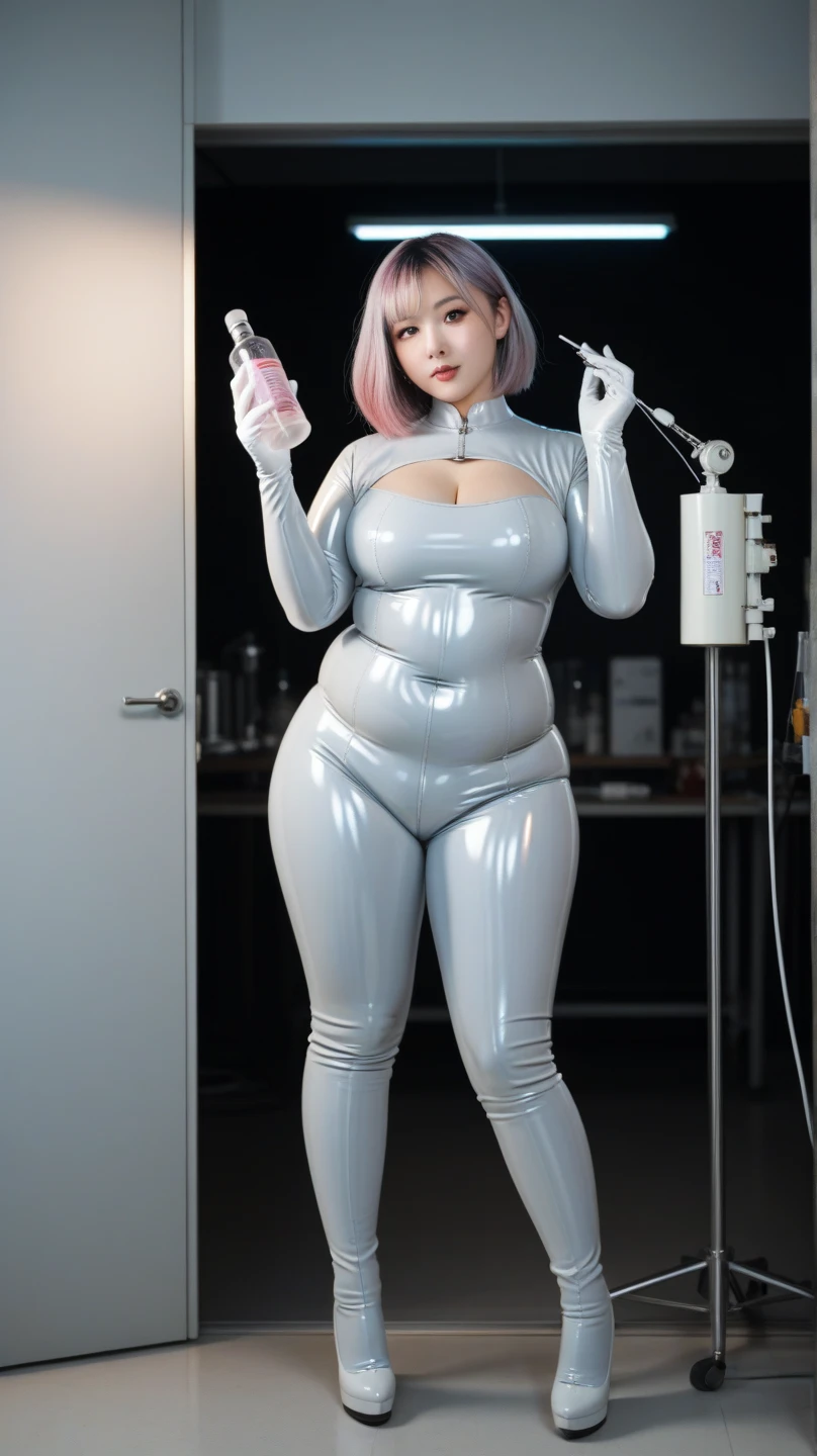 ((nsfw:1.9)), ,((y crotch:1.7)),(((high leg skimpy croch:1.6)),((ultra high detail pink latex enamel twe-tone micro highleg skimpy loincloth :1.9)),