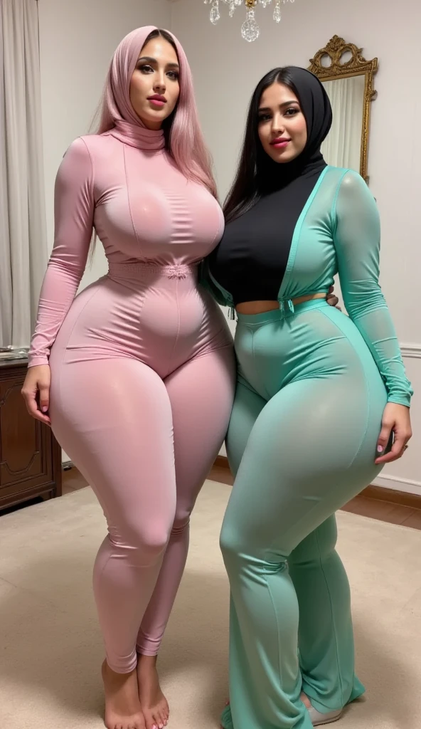 (best quality,highres,masterpiece:1.2),ultra-detailed,realistic,3girls,beautiful detailed eyes,beautiful detailed lips,long hair,long wavy hair,leggins,girls in fitness wear,fitness,fit bodies,strong arms,looking at viewer,eye contact with viewer,outdoors,bright sunny day,green garden background,garden flowers,blooming flowers,smile,happy expressions,plus size girls,curvy bodies,hourglass figure,huge tits,curvaceous,busty,milf-like appearance,confidence,sexy,beautiful skin,cleavage,accentuated cleavage,big butt,curvy hips,love handles,stylish outfits,fashionable clothes,vibrant colors