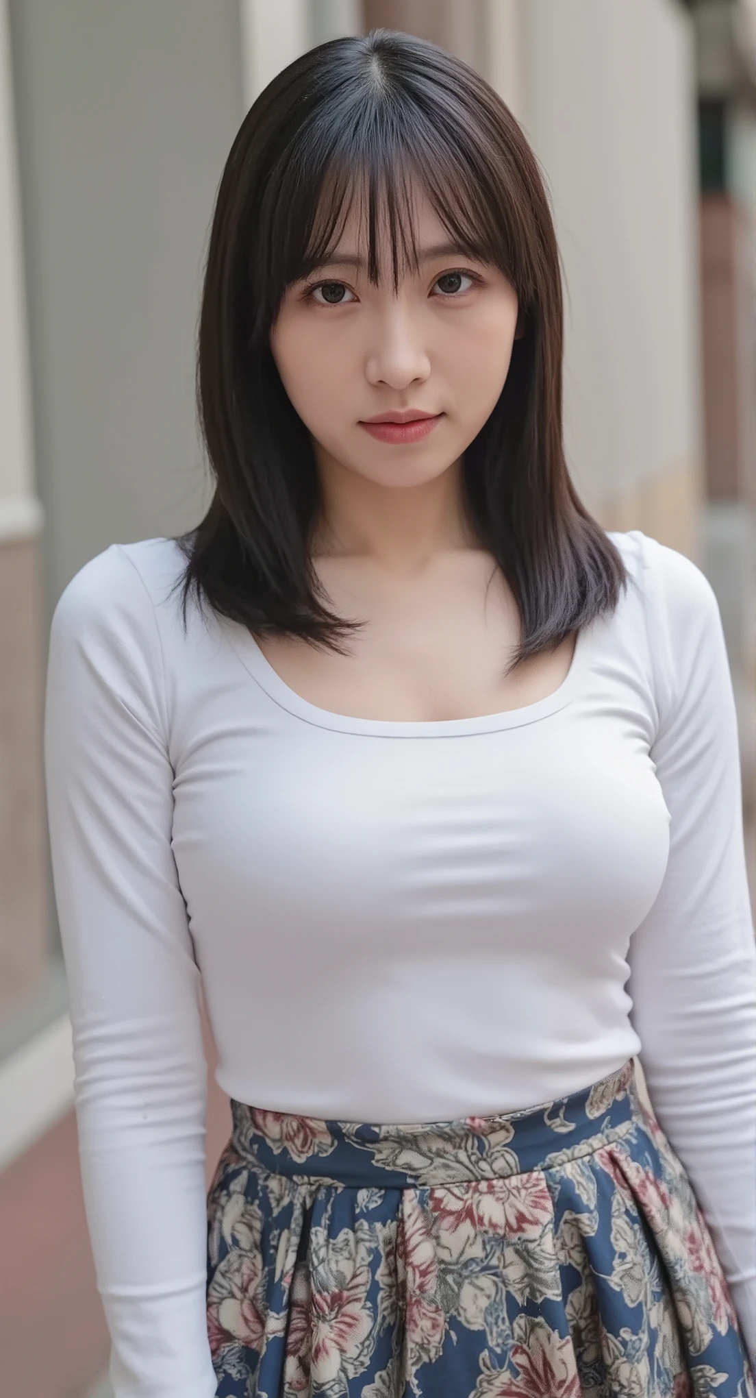 1 woman、Korean、Korean、cyberpunk suit、latex miniskirt, smooth rubber、tight suit、chest chuck、intricate details、high quality、(upscale:1.4)、Staring at me、ultra realistic 8k、Perfection face、perfection、clean、masterpiece、professional artwork、famous works、Perfection face、beautiful expression、beautiful eyes、short black hair、high heels、wet hair、very big breasts、best image quality、natural background、(focus on chest)、No pants, (RAW Photography:1.2)、top-quality、white, a beautiful detailed girl、tight water suit、latex wet suit, a smile、Twin-tailed、extremely detailed eye and face、beatiful detailed eyes、huge filesize、hight resolution、hight resolution、8k wallpapenely detail、Highly detailed ticker uniform 8k wallpaper、Light on the face、movie lighting、18-year-old girl、sexy pose、(photorealisim:1.4)、illustratio、surrealism、 frombelow、super detailing、masterpiece