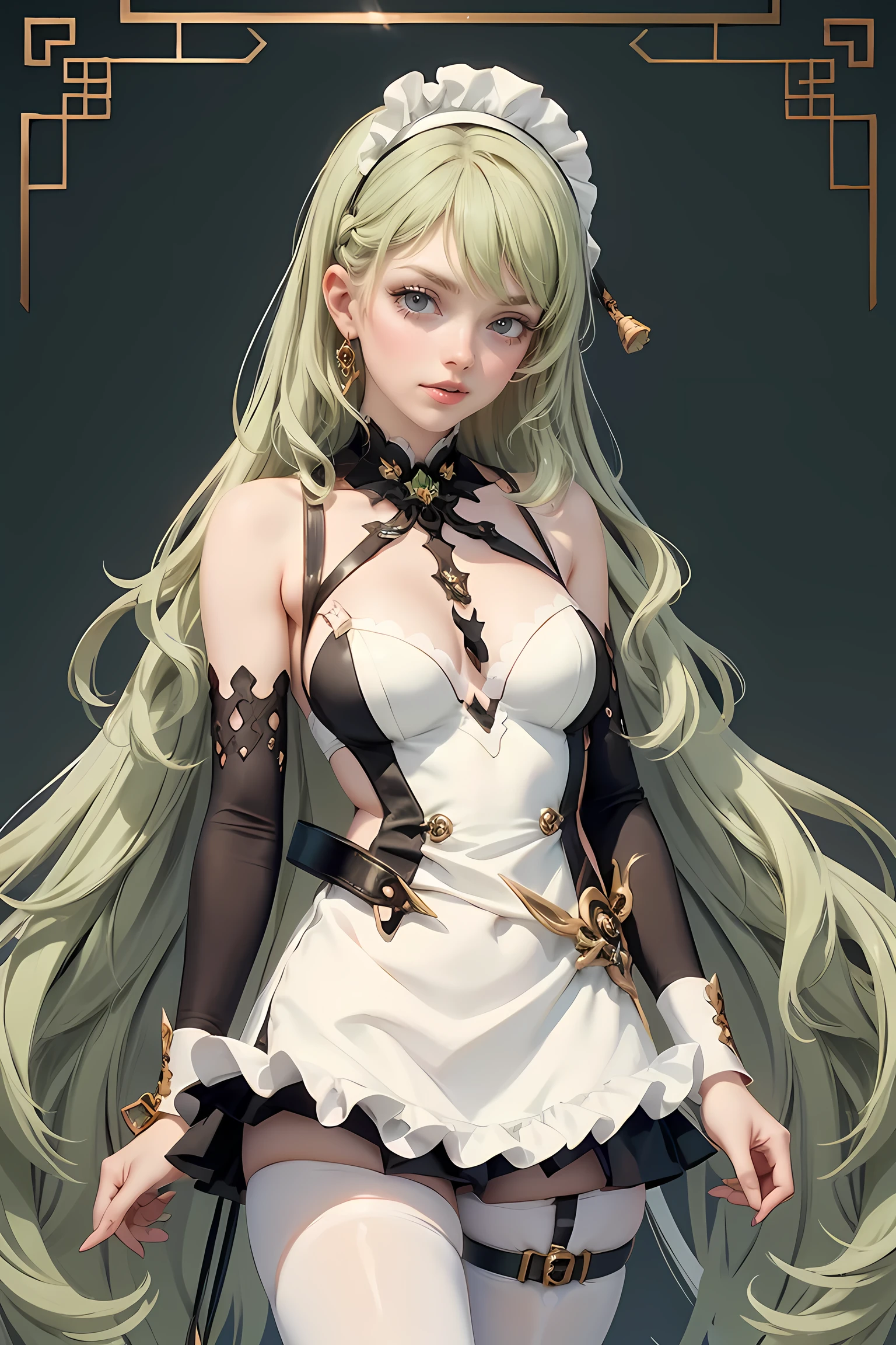 Mobius_(honkai impact 3rd), ornament hair, crown, perfectly body, perfectly hands, wave hair, green hair, long hair, green eyes, black dress, more details on her clothes, black dress with gold details, night, ornament hair, long hair, 1 girl, Looking at the audience, on the stage holding a microphone, gradient background, flowing hair, Beautiful Eyes, Plump and glossy lips, Idol, dress with too many frills, black dress, white laces, black Short skirt, Drape clothes, green gem, Lace trim, bright stage, luxury gold details, gold jewelry, more details, best quality, Big sparkling eyes, blushing, Striped Lace Stockings, black Lolita skirt, sparkle, solo, centered girl, cowboy shot, perfectly body, perfectly hands, two arms, two legs, two hands, five fingers, perfect anatomy, glowing hair, white roses, 1girl, dress, solo, flowing hair, floating hair, ornament hair, perfectly body, perfectly hands, on the stage, sparkles, more details on her clothes, dress with transparency, golden details on her dress, night, holding a microphone, ((4k, masterpiece, top-quality)), 8k, best quality, high resolution, UHD, (illustration:0.8), super cute girl, delicate and beautiful face, mature girl, super cute hairstyle, (beautiful detailed eyes:1.6), extremely detailed face, perfect lighting, extremely detailed CG, (perfect hands, perfect anatomy), Best quality 