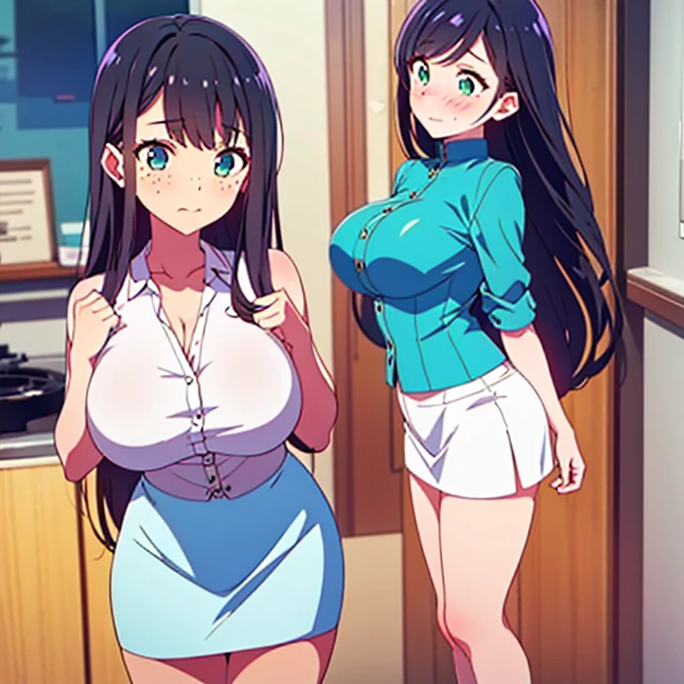 {{{{{16k,Ultra High-resolution realistic photograph of neat virgin tiny junior high school girl's in loungewear as pretty as a actress in the sex lounge, Administering an aphrodisiac to a girl makes her look sweet and sexy, junior high school girl's erotic expression at the moment she loses her virginity, She was a pure junior high school girl, but with each stroke she grew to love sex, shaking her hair with a superb riding position piston, her body hot and musky and naturally vocalizing, the unknown sensation enveloping her and dyeing her naughty expression, The junior high school girl's sexuality is rising and her chest is so hot that she looks like she's about to go crazy}}}}},{{Extremely detailed}},{{{{{dye her cheeks flush and integrated her head pure small, thick lips, Enchanting thick gross idol's Lips}}}}},{{{{{the bang straight hair}}}}},{{{{{with deep and sexy cleavage that doesn't look like a girl's cleavage, She get more attractive and smoother her body, her expression and appearance are transformed into that of a pure, Her shame when her loungewear is rolled up exposing her body, Her white tits are so fluffy, and are depicted in great detail, cutely budding nipples, She's in junior high school, but her sex appeal from her cleavage fills the room, An junior high school girl is still tiny, but her bodyline and tits and hips are getting sexier and girl who was just a gets a large amount of female hormones flowing through her and her expression becomes woman, Proficient cowgirl position hips and curves}}}}}
