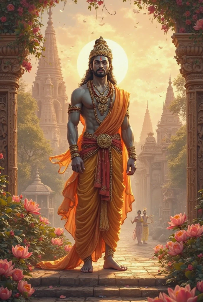 Hanuman ji Bajrangbali Cute photos  with temple 
