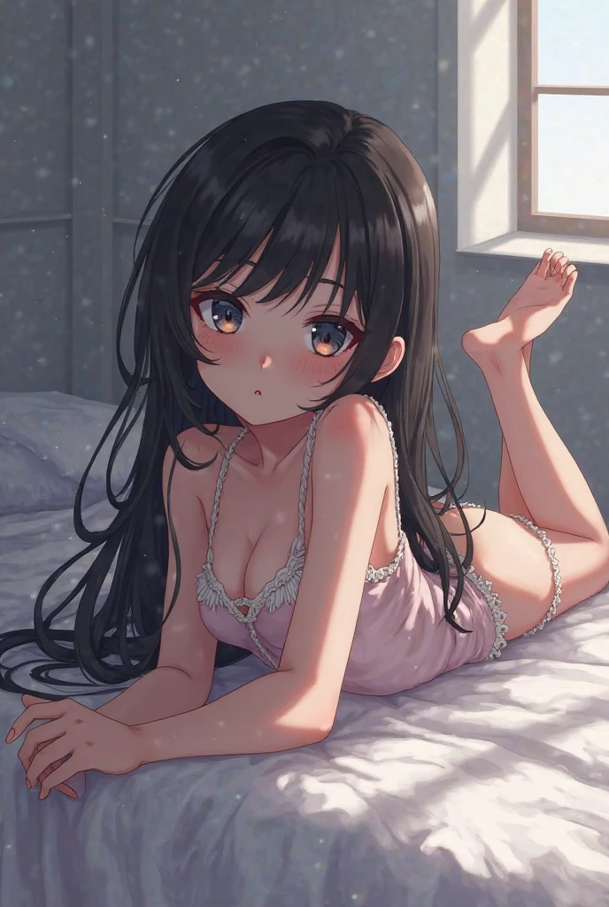 fetal position, bed