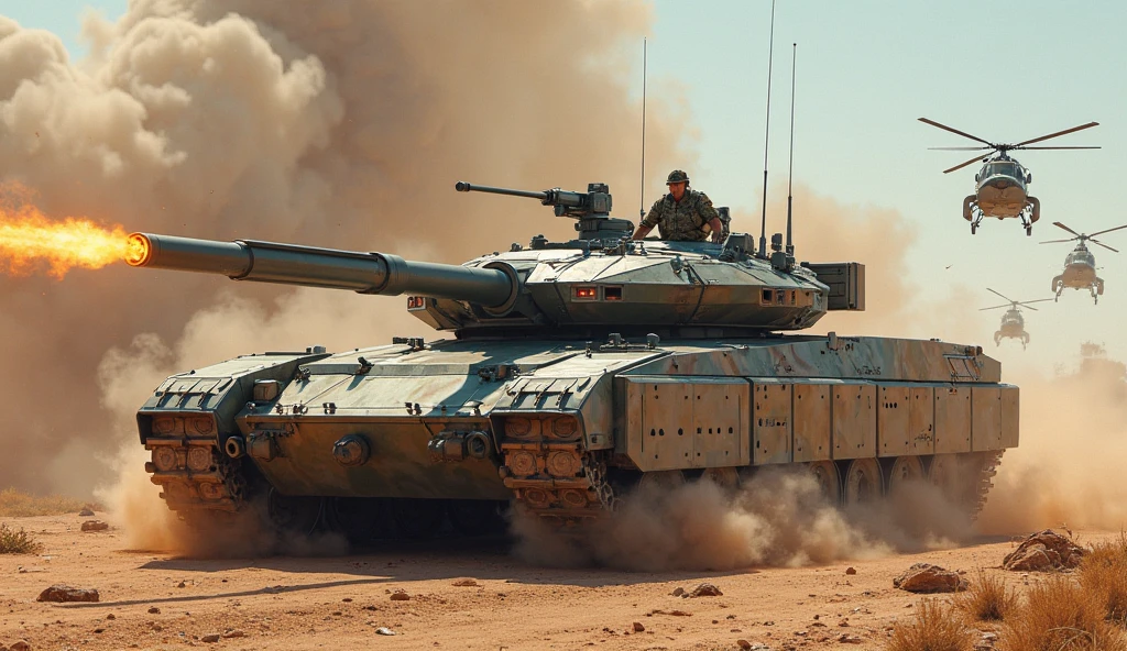 An Israeli tank maneuvering in open fields and urban area, this is part of the regular army training in Israel for regular and reserve soldiers
