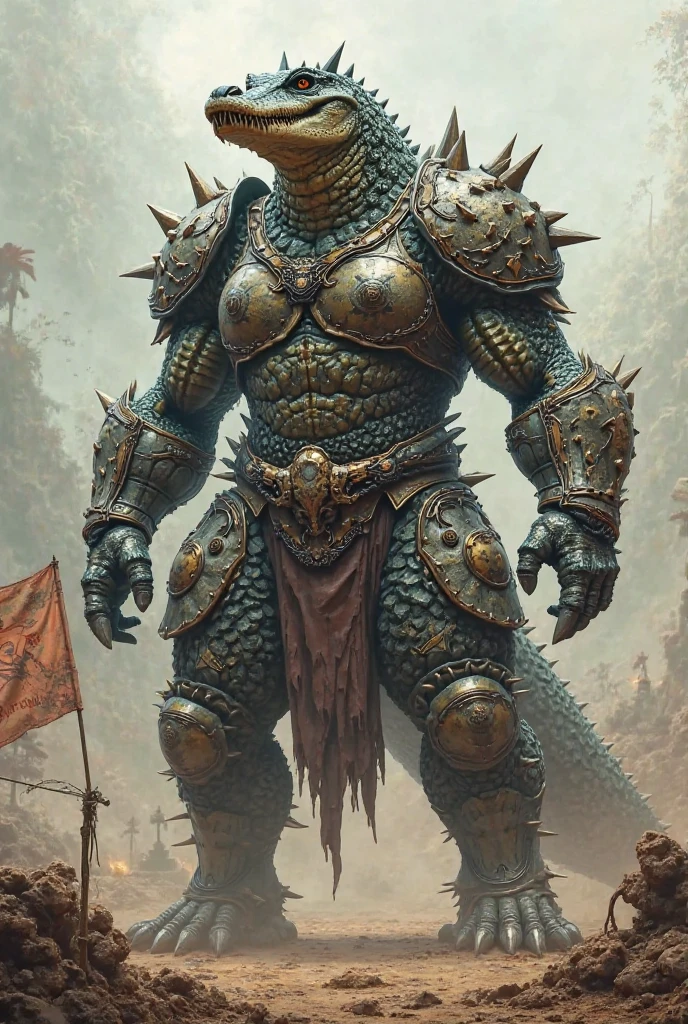 Triceratops humanoid superhero Hulk