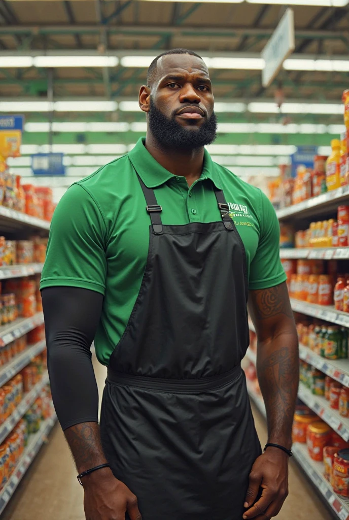 Handsome tall masuculine bodybuilder 30 years old INDIAN GURJAR doing shopping in supermarket weared Gym tank outfit shaker tumblr in hand, wrist indian band