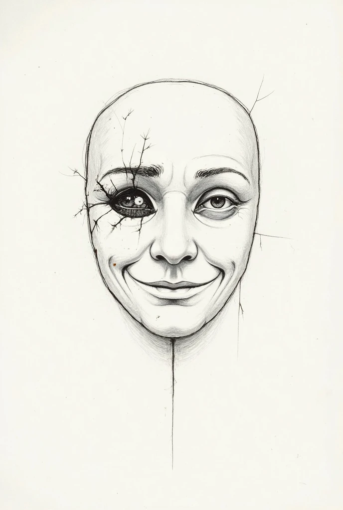 a surrealist ink sketch portrait, a girl with detailed eyes, nose and lips, beautiful detailed facial features, extreme detail, ultra-detailed, (best quality,4k,8k,highres,masterpiece:1.2),ultra-detailed,(realistic,photorealistic,photo-realistic:1.37),HDR,UHD,studio lighting,ultra-fine painting,sharp focus,physically-based rendering,extreme detail description,professional,vivid colors,bokeh,outline edges,digital painting,expressive,dramatic lighting,cinematic,moody atmosphere
