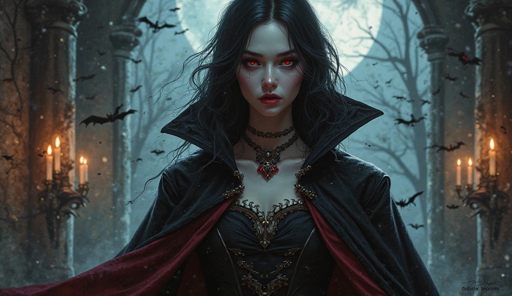 create for myself an image of mother gothel from tangled up in 80s dark fantasy realism