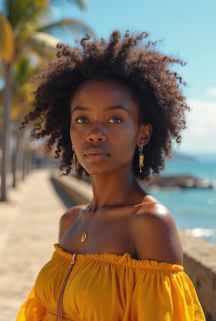 woman, skimpy dress, posing, ultradetailed, HD, 8K, highlights, good lighting, ((art by  Emmanuelle Moureaux and (Wangechi Mutu:1.1))), , freckles,nostalgia, High detail professional photograph , detailed skin, textured skin,  skin pores,skin details, ((detailed pupils)), high details, photo realistic, sharp focus, nikon d7500 24mm, f/1.4, ISO 100, 1/1600s, UHD 64k, RAW, unedited photograph, depth of field, bokeh, dramatic