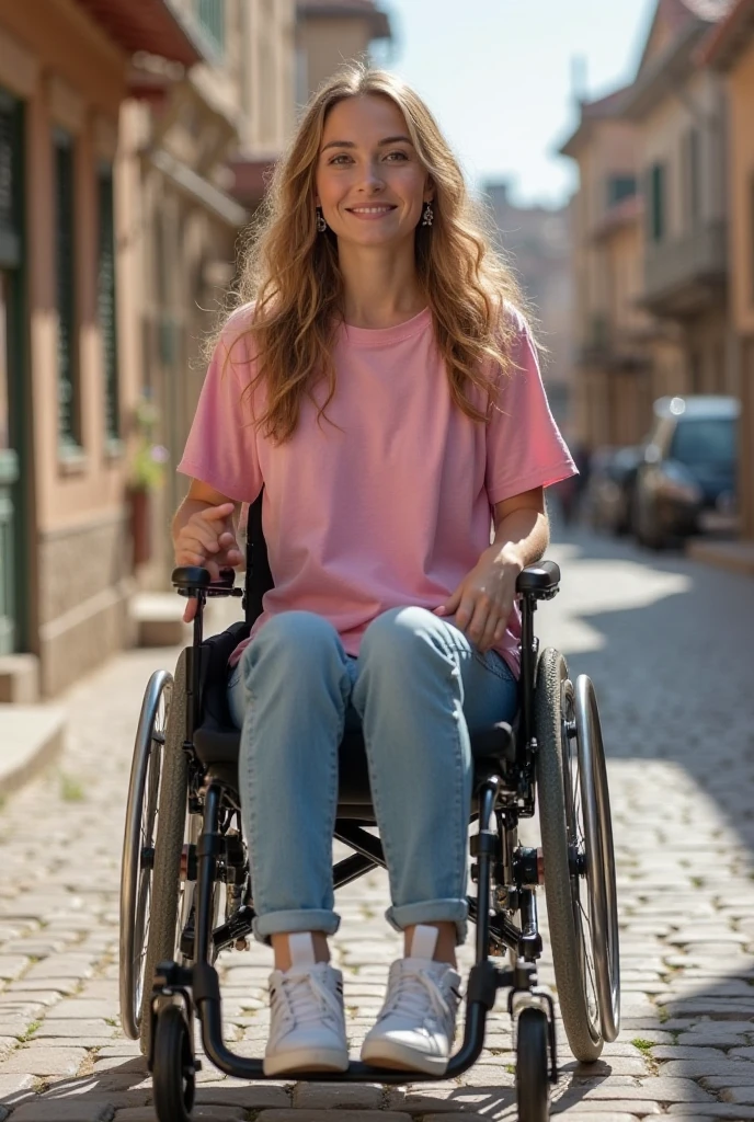 Emma Stone in Wheelchair 