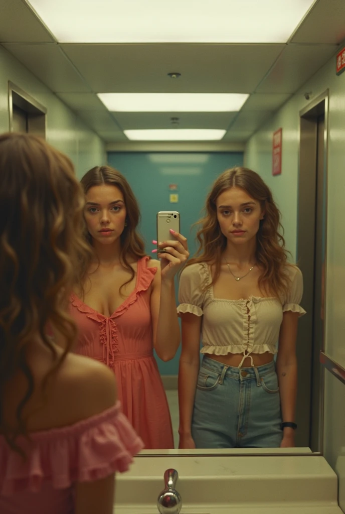 A ral-polaroid of a group of 1980s teenagers in a neon-lit arcade, one of them holding a sleek, out-of-time smartphone, in a ral-polaroid frame <lora:ral-polaroid-sdxl:1>,<lora:EnvyBetterHiresFixXL01:0:hr=1>