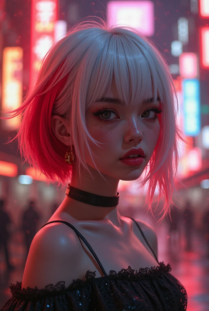 (perfect glossy Shine肌s:1.3),  (8k, RAW Photos, 最high quality, masterpiece:1.2), (Realistic, photo-Realistic:1.37), (exquisitely detailed), Ultra_color, (Realistic), high quality, Ultra detailed, (Live Action), (Realistic skin), (複雑なdetailed), (dramatic_Light), (beautiful_detailed_Light), Lens flare, (The Shining_particle), (bright_Dust_particle),Photon Mapping, Radio City, Physically Based Rendering, High resolution, extremely detailed,(beautiful big eyes),  blush, Light smile, High nose bridge, [:(detailed face:1.2):0.2], Shine目,(perfectionなバランスの顔), (High nose), beautiful composition, (logic:1.8), White skin, (cute_Stomach:1.2), (Cleavage:1.5),Good move., (Huge breasts:1.5), Dynamic pose, neon Lights, glow particle,Best Shadow, (Shine肌),(smile:1.2), blush, Embarrassing, cute, Sexy Actress,非常にdetailedな CG ユニティ 8k 壁紙,超detailedなテクスチャ,非常にdetailedな髪,(Natural skin texture, 非常にdetailedな顔と目),超High resolution,masterpiece,最high quality,RAW Photos,High resolution,perfection,Realistic,original,extremely difficult, extremely difficult, 非常にdetailed, Evokes a sense of serene serenity and elusive beauty, Attention to detail, 信じられないほどのディテールを備えた受賞歴のあるmasterpiece,, colorと形, emotional expression, Imaginative, 非常にdetailed,Shine目,grayscale,Sensual,(((豊満な胸を持つbeautiful女性))),Shine, Shine肌,Exoskeleton Reinforced Armor,cyber punk,Headphones,強いリムLight,ネオンLight,Silver Hair,Silver glasses,Pale blood vessels,Sweaty skin, Almost no clothes, thick sports body, Revealing outfits, Adorable 3D Character, {prompt}, 3d render, adorable character, 3d art,professional 3d model {prompt} . Octane Render, highly detailed, volumetric, dramatic lighting,professional 3d model {prompt}, Octane Render, highly detailed, volumetric, dramatic lighting