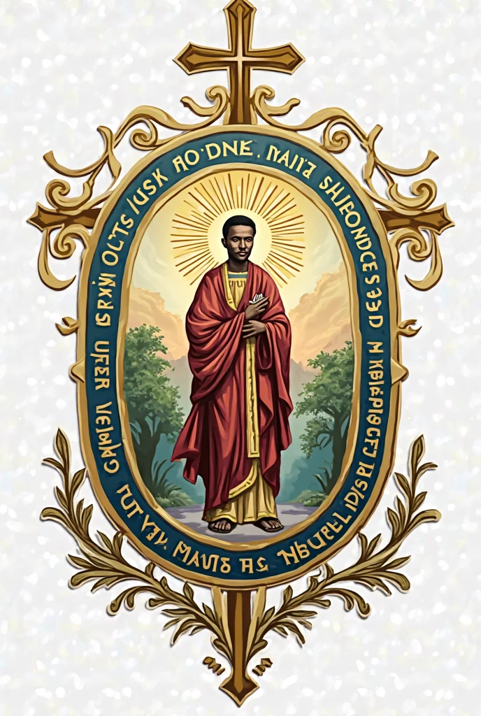 A logo of the parish of Saint Amand Kabanda (diocese of Mbuji-Mayi)