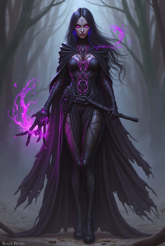 Female necromancer invading a dream