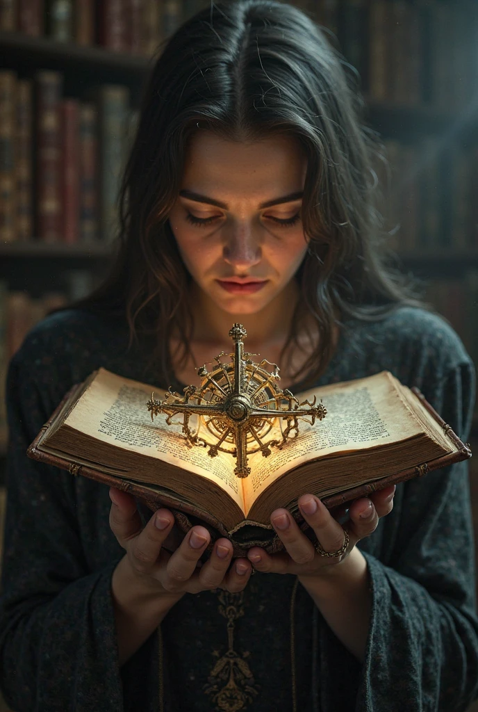 The image should convey a sense of depth and wisdom. The background can be a starry night sky with shades of dark blue and bright stars. In the center of the image, place a human face, representing the viewer's mind. The face should be composed of symbolic elements, such as gears representing transformation, open books symbolizing knowledge, and a shining lightbulb representing ideas.
Wisdom should be represented by a path of light emanating from the lightbulb and passing through the gears, reaching the viewer's mind. The path of light should be golden or yellow to symbolize enlightenment and a shift in mindset.
The man human face should express curiosity and reflection, with the eyes directed toward the lightbulb and gears, symbolizing the desire to acquire wisdom and transform one's mindset.
Additionally, you can add a captivating title to the design, such as "Wisdom that Transforms" or something similar, in an elegant and readable font. Ensure that the title stands out against the dark background and complements the overall image.