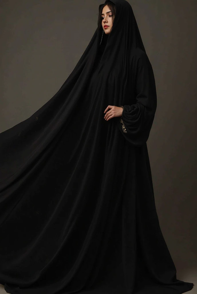 Muslim girl with fully covered burkha