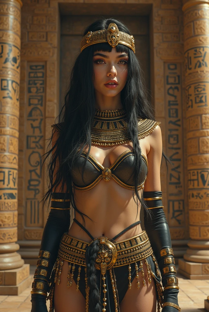 Egyptian elements、Cyber style、Modelo de moda
