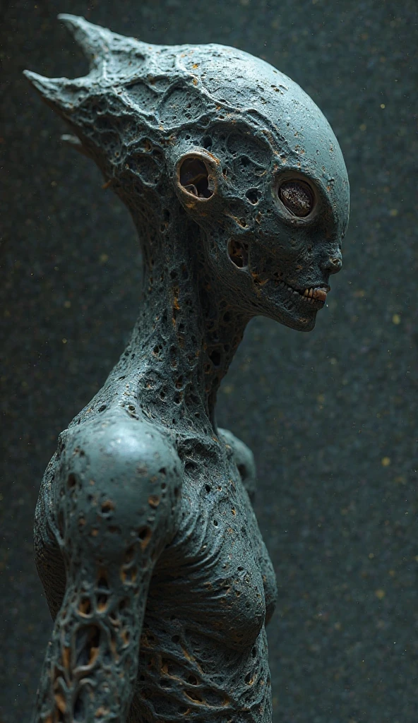 full body length shot ,nerd graphite  Alien Entity,native africa slave ,azctec psychiatric clinic,Cinematic,soft colors, Technicolor,natural skin textures, hyper realism, hyper detailed,Extremely detailed,High contrast,Masterpiece,Realistic,Ultra Detailed, intricate details,realistic humid leather,extremely intricate details,Epic Realistic, cinematic style, irina yermolova,high contrast,hdr,extremely detailed, [deep night landscape],masterpiece, intricate details, eyes extremely detailed, high detailed eyes,8k resolution,retina, Nikon Z9,orc,Egyptian folk, Pisces, transition between two art styles,full body length, Double contact, X-ray, Creative, vivid light, fantasy, Abstract, Surrealism, super detailed, high resolution,insanity national folk wear,skin  almost translucent, gothic elements, further emphasizing its dark air,Mestichino,Light particles,chaos,starfish's leather,Cambodia,"(The best lighting, dark, dramatic),(alien Mulan's half-skull fetus, Hellraiser, Scars, stupid, sexy brain, , a rat inside the head, terror.),(ominous and strange eyes, calaveras). morning light, indoor psychiatric clinic

