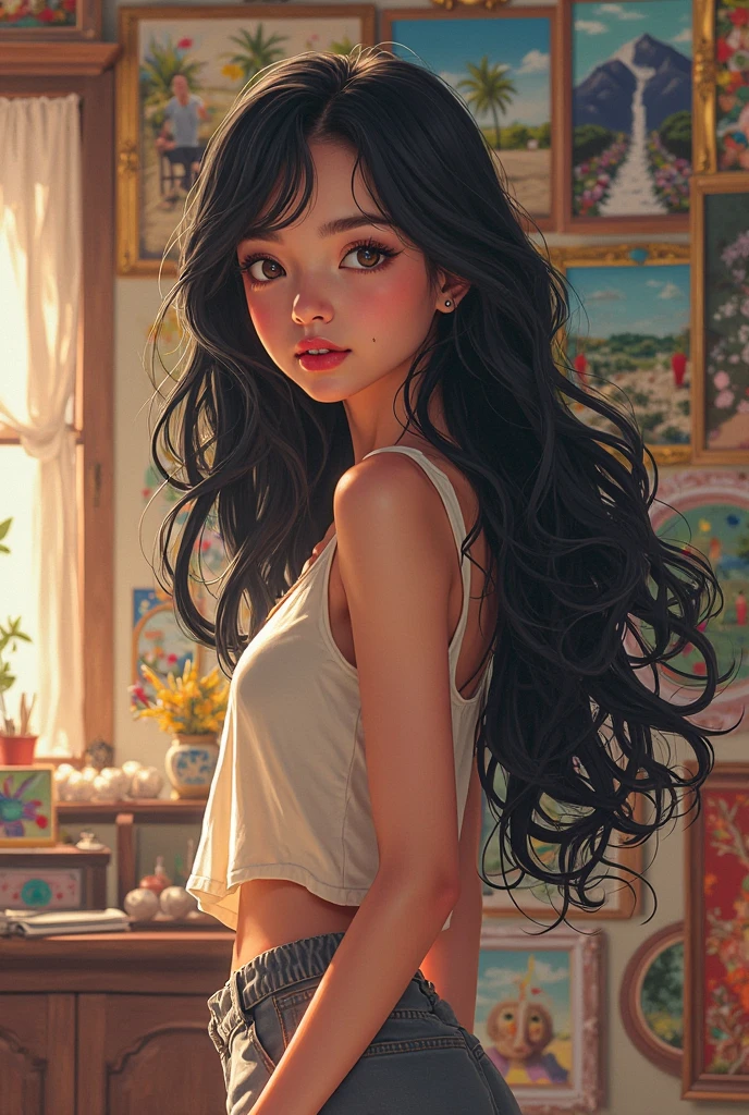 melancholy lighting, quiet, calm, brightness, masterpiece, best quality, 1girl, (JinxLol:1.2), (ultra photorealistic:1.3), (masterpiece:1.4), best quality, ((realistic)), high quality, ultra detailed, ((Real image)), ((realistic skin)), ((realistic face)),(illustration:1.05), (beautiful:1.05), (beautiful detailed eyes:1.05), (cinematic light:1.1), Full body, precise proportions, 18-year-old girl, skinny model lying on the grass, surrounding garden, tree shadow, VERMEHO hair fluttering in the wind, tulle, long legs, feet slightly open, buttocks, blush, shyness, collarbone, abdominals, double weave, beautiful and delicate face, fair skin, real skin, (face detail), pores, super high resolution, 8k, parameters Best quality, masterpiece, super high resolution, (Realistic 2.0), More details, detailed skin, transparent panties, wide smile, white teeth, voluminous red hair, perfect and well designed eyes, girlfriend, beautiful, beautiful, flowers, studio lighting