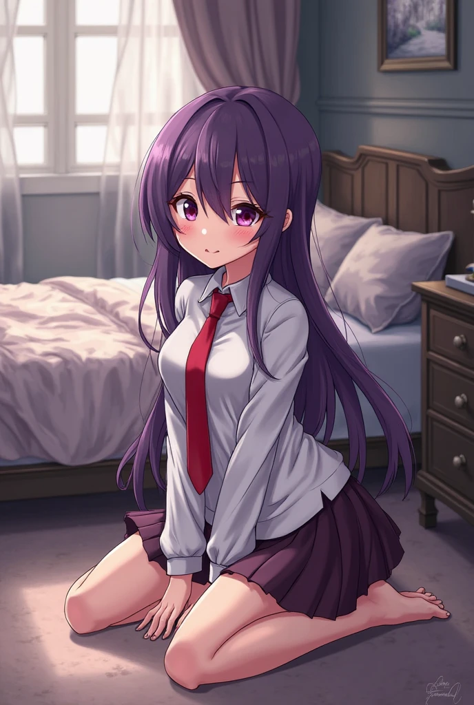 Spread legs, feet up, bright red face, full nudity, solo sex, light purple hair, semi-long hair, light purple eyes, sweating, embarrassed look, blush, embarrassed, sexy look, bright red face, 8K, amazing Quality, masterpiece, ultra-definition, light purple hair, semi-long hair, light purple eyes, small breasts, perfect hands, thin hands, vibrator, vagina, vagina visible, no panties worn, lower body nude, 1 dildo, underwear , naked dildo, dildo underwear, naked dildo, standing, bra, wet vulva, tearful, wet vulva, wet crotch, collared shirt, pleated skirt, bowing, spread legs, feet up Raised, missionary bird's eye view, legs spread, boy and girl having sex, on the bed, sexy expressions, front view, shy, night, on the bed, trying hard, nsfm, collared Shirt, pleated skirt, ribbon, wet crotch, one dildo, underwear, dildo under pants, dildo under clothes, dildo in pussy, standing, bra