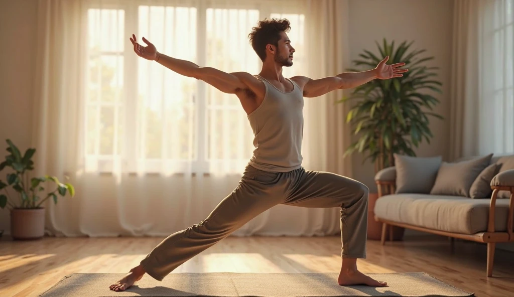 A Man Finds Tranquility in a Restful Moment After a Challenging Workout.