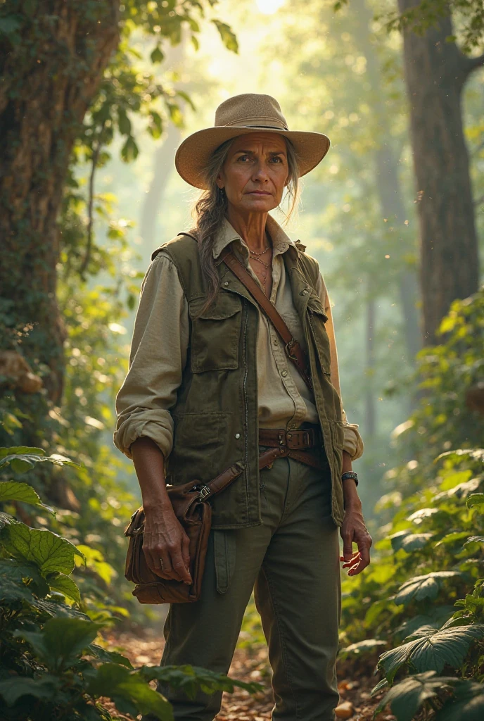A dignified woman pioneer nature