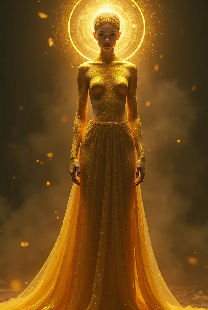 Gold colored alien