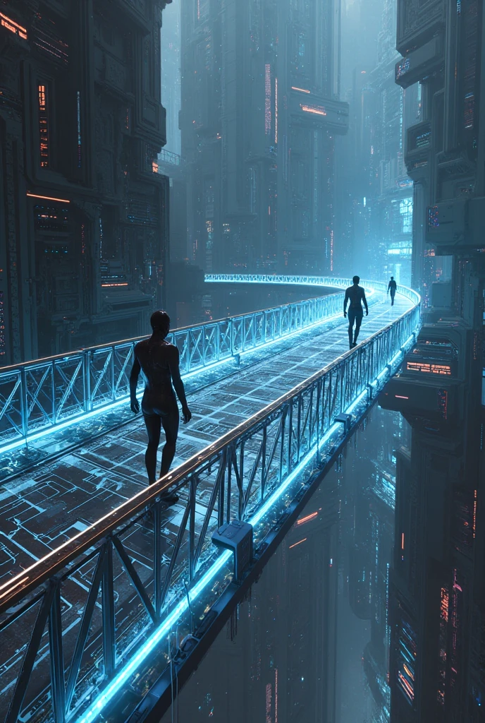 Brightly colored abstract aerial view image of a futuristic railway station with a spiral, a (((((futuristic all-glass train))))) passing by, epic beautiful space sci-fi, chaotic cinematic space rift, Greg Beeple, planets colliding, Beeple and Tim Hildebrandt, Beeple and Jean Giraud, end of the universe, (((((giant abstract sculpture))))), galaxy space sci-fi, ringworld, by Mike "Beeple" Winkelmann. Matrix style, (((((Matrix cascading code))))), (((((a futuristic twin tower skyscraper with a unique twisted design))))), (((((OLED GUI interfaces in the building))))), at night, (((((1girl, solo))))), photo realistic, (((large-breast:1.2 plump body, cleavage))), (((off broken mini sling-shirt and black sling bra, extreamly short pleated miniskirt exposing panty))), (((((running pose))))), (((((((matrix style black micro sunglasses))))))), ((((((((((aiming with a short gun)))))))))), (((((looking at camera))))), (((very low view))), (((((half-body thigh level medium shot))))), (((cinematic lighting))).