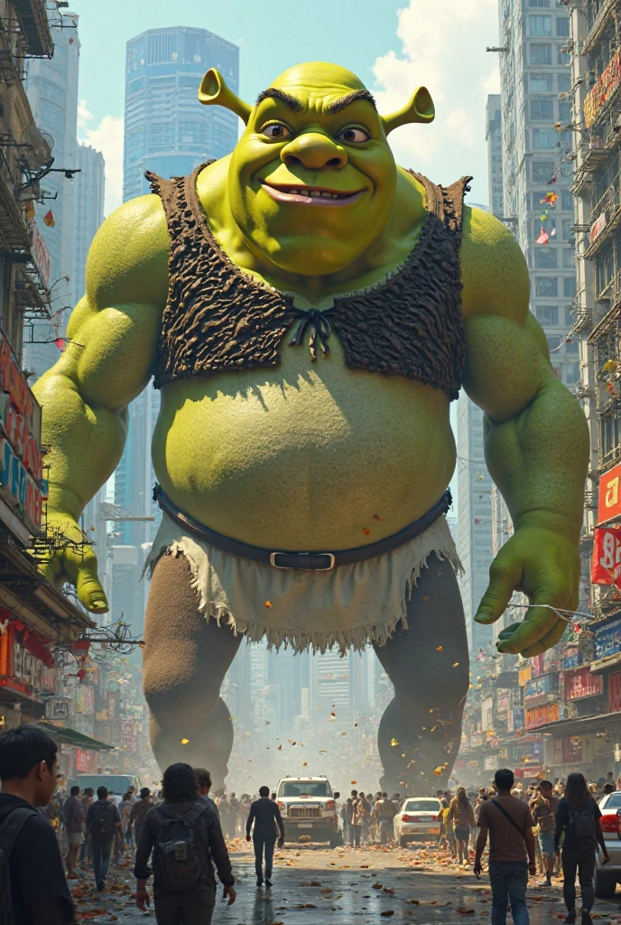 small goblin with a prominent belly, fat belly, muscular, view from below, speedo(Nswf), huge belly, sexy