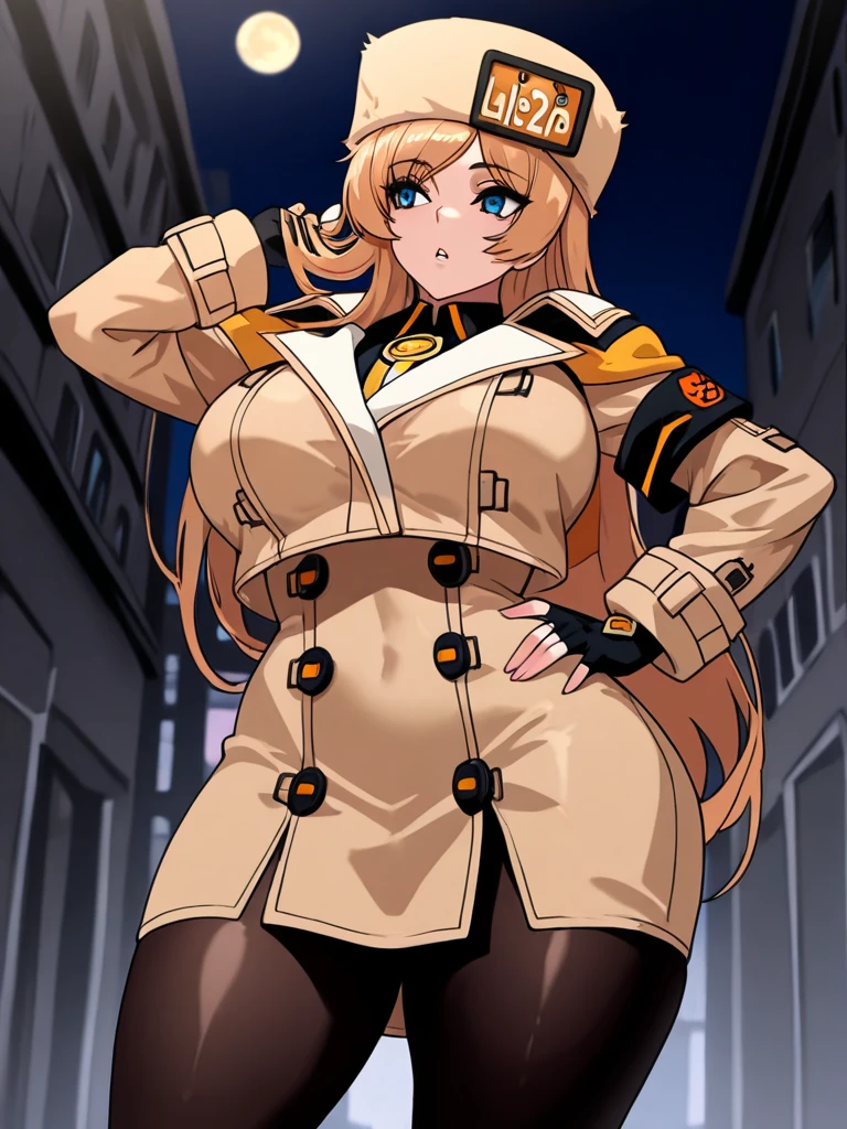 1girl, utsushimi kemii, boku no hero academia \\\\\ masterpiece, best quality, very aesthetic, absurdres, newest \\\\\\ slim body,///// by dodok,by nyantcha,cutesexyrobutts , by khyle,,//////light brown hair , cap, black catsuit . , dark brown eyes, zipper running down the middle, left slightly down to reveal her cleavage, sitting, crossed legs,big tits