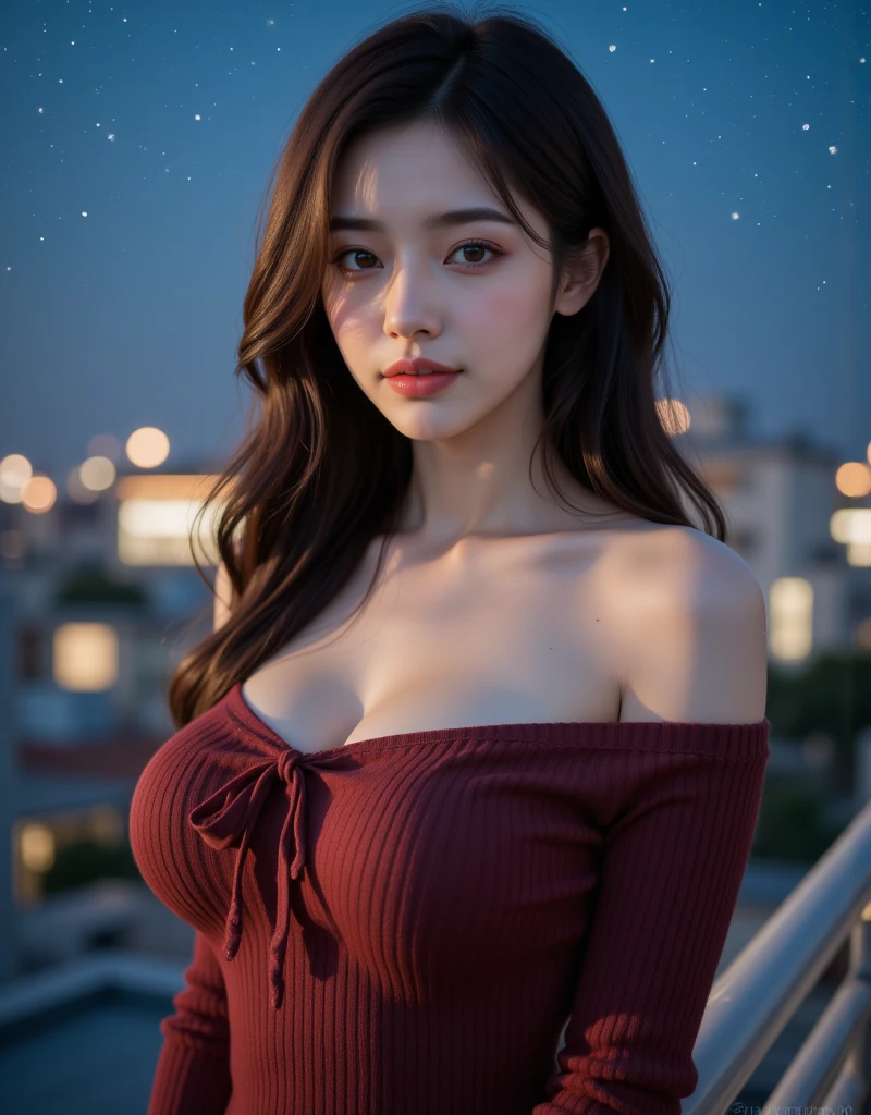 (8K Portrait:1.1、RAW Photos, of the highest quality, Masterpieces: 1.2)、(The ultra -The high-definition:1.1)、(portraitures, high resolution RAW color photos, Professional Photos)、Super Resolution、(Realistic, Real Photos: 1.3),1 persons、super detailed, highly detailed and beautiful, Highly detailed, Amazing details、Cute beautiful woman with perfect body: 1.4、Slim big: 1.2、full bodyesbianイメージ、shinny skin、Glossy lips、High-definition face and skin texture、A detailed eye、二重まぶた、(5 Hands、Human hand)、Highly detailed and focused chest、((Gray hair color、Longhaire、Curled Hair)), ((Breast H Cup:1.2, very large breast:1.2、Too large breasts:1.2、Bursting breasts))、(((voluptuous breasts:1.3)))、((young skin))、(High Definition Breast、happy facial expression)、(full bodyesbian、Shooting from a distance)、(a necklace)、((Black coat))、(((off shoulder red sweater:1.2)))、((See-through black sexy panties:1.2))、((outside of house:1.2))、(((natta:1.3、illuminations:1.3)))、((Christmas tree、Christmas Ornaments、Christmas))、 (is standing)
