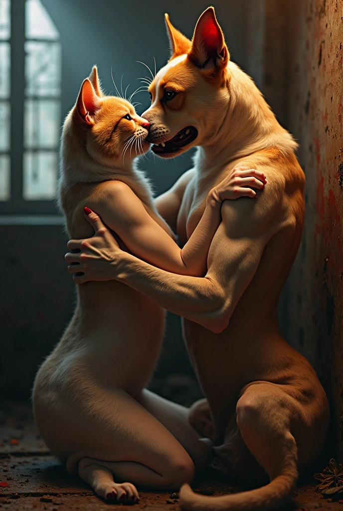 Underwear is having sex in doggy style