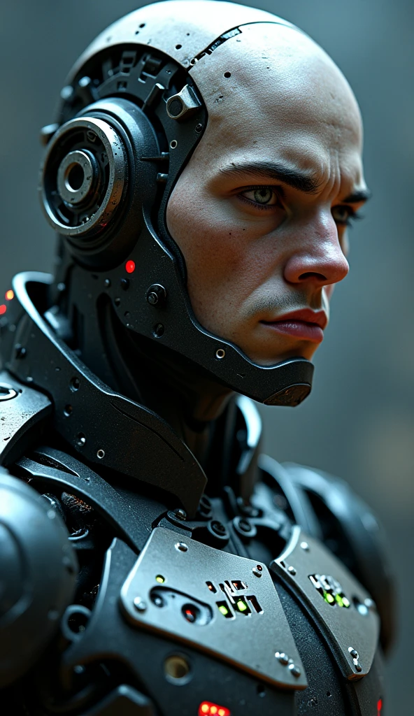 (Alfid man wearing black transparent latex tongs,Translucent latex pliers:1.5),(Metallic body, bionic scifi alexandre ferra, cyborg neck, cyborg male, male cyborg, cyborg fashion model, portrait of a cyborg, detailed portrait of a cyborg, cybernetic neck implant, portrait of a futuristic robot :1.3)(dystopian sci-fi character, sci - fi character, portrait of a cyberpunk cyborg:1.2)(8K,Extreme detail,Hair in extreme detail,Ultra photo realsisim,cinmatic lighting:1.1)(Asian supermodel face,Strong muscles and perfectly curved body,Extreme sexual tension,Hormonal explosion,whole body display:1.5)(Short hair, Light-colored beard, Stubble masculinity,Naked muscle man,Muscular macho,No clothes on,Only a pair of thongs was worn,Extremely sexy and provocative:1.5)