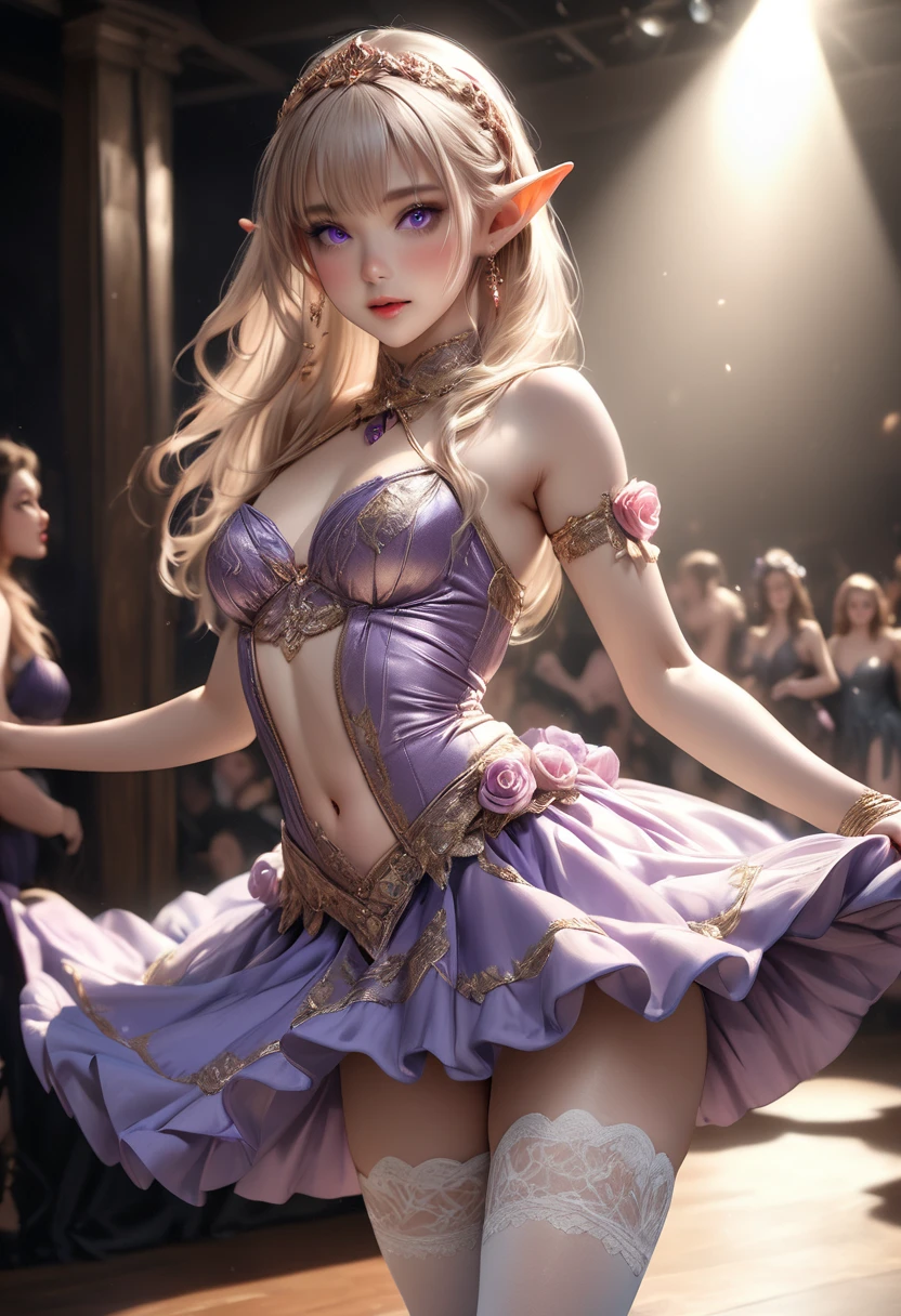 (best quality,4k,8k,highres,masterpiece:1.2),ultra-detailed,(realistic,photorealistic,photo-realistic:1.37),lingerie fashion show,dazzling colorful stage,glamorous models walking the runway,audience in awe,beautifully designed lace lingerie,exquisite embroidery and details,sculpted lace cups and delicate straps,sexy and alluring designs,flirty and confident poses,rhythmic music and mesmerizing lighting,pulsating energy in the air,stunning visual effects and projections,professional makeup and hairstyles,impeccable fit and silhouette,fierce and elegant atmosphere,vivid colors and rich textures,powerful strobe lights and spotlights,dreamy and romantic atmosphere,sensual and seductive atmosphere,confident and bold expressions,radiant and flawless skin,impressive choreography and stage performances,creative and innovative designs,enchanted by the ethereal beauty,charismatic and magnetic presence of the models,meticulously curated lingerie collection,enchanted by the artistry and craftsmanship,glimmering sequins and shiny fabrics,stunning visual compositions and angles,all eyes on the runway.