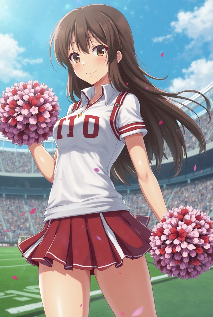 ram invader, be familiar with, anime, (Torn nurse uniform: 1.2), masterpiece, highest quality, open your mouth, tooth, ultra-be familiar with, yellow eyes, cute eyes, be familiar with顔, pretty girl, 大きなchest, blush, (Wet: 1.2), chest, areola slip, (Normal position:1.2), (nipple: 1.2), (On a football field full of people: 1.2), (heart-shaped pupil: 1.5)