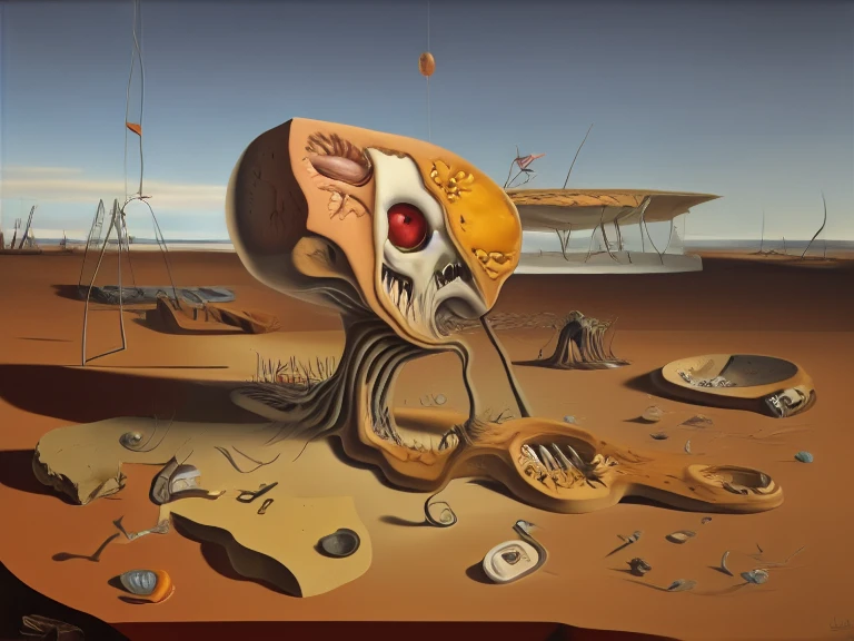 (superflat, flat shading, flat colors:1.1), 1girl, naked, nipple, lying in a desert, zdzislaw beksinski, jacek yerka, hr giger, kazimir malevich, cold, starry skies, cosmos, tribal, dark